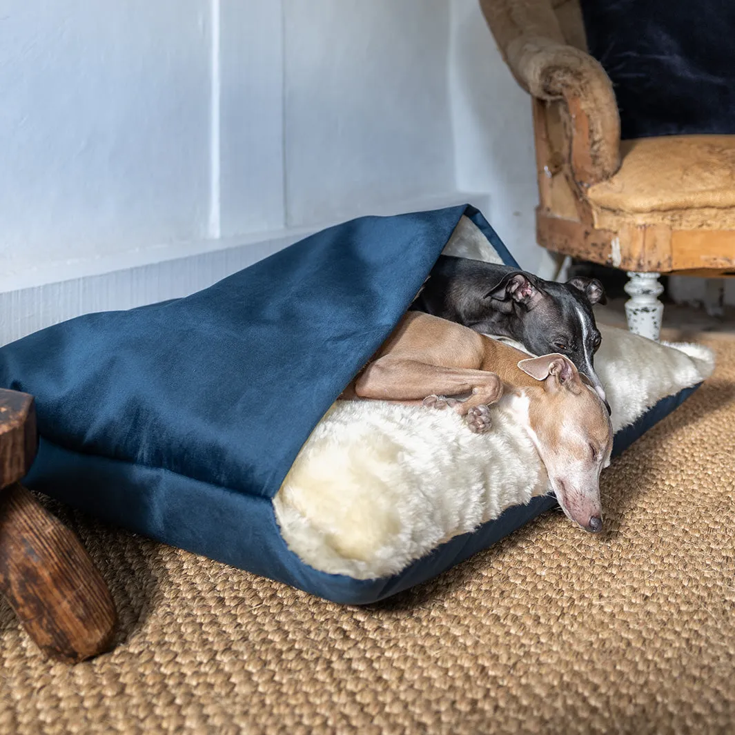 Dog Snuggle Bed in Velour