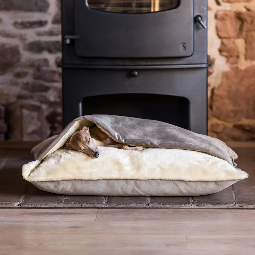 Dog Snuggle Bed in Velour