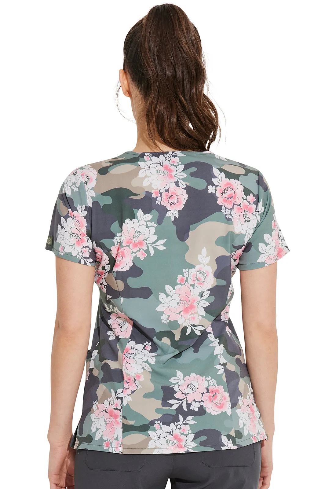 EDS Signature - Women's V-Neck Print Top