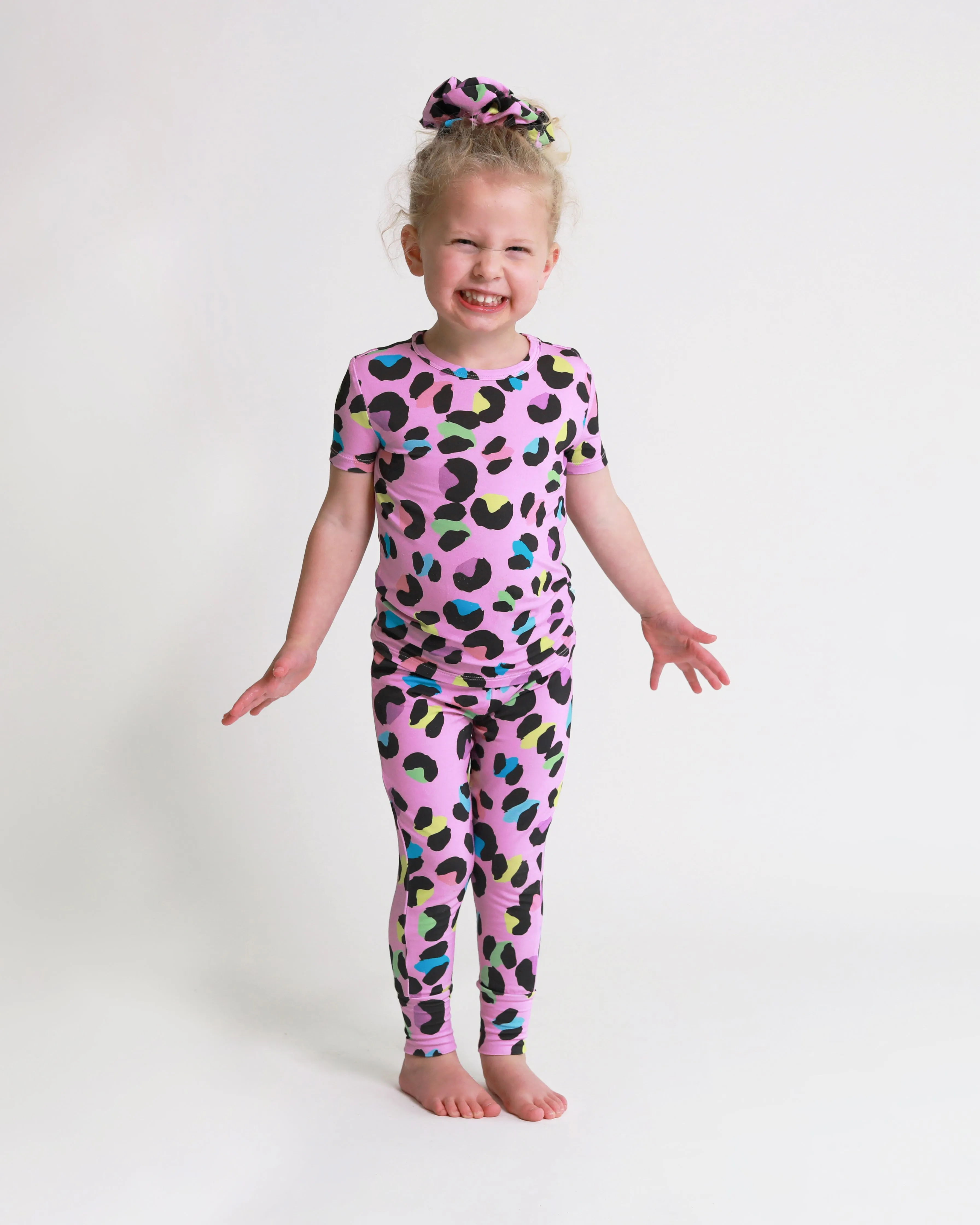 Electric Leopard - Short Sleeve Basic Pajama