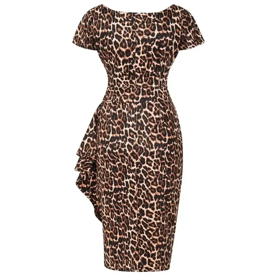 Elsie Dress - Leopard Print