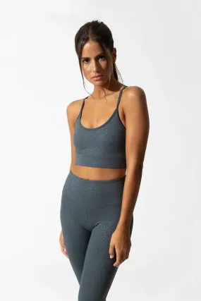 Elysium Charcoal Gray Leopard Top