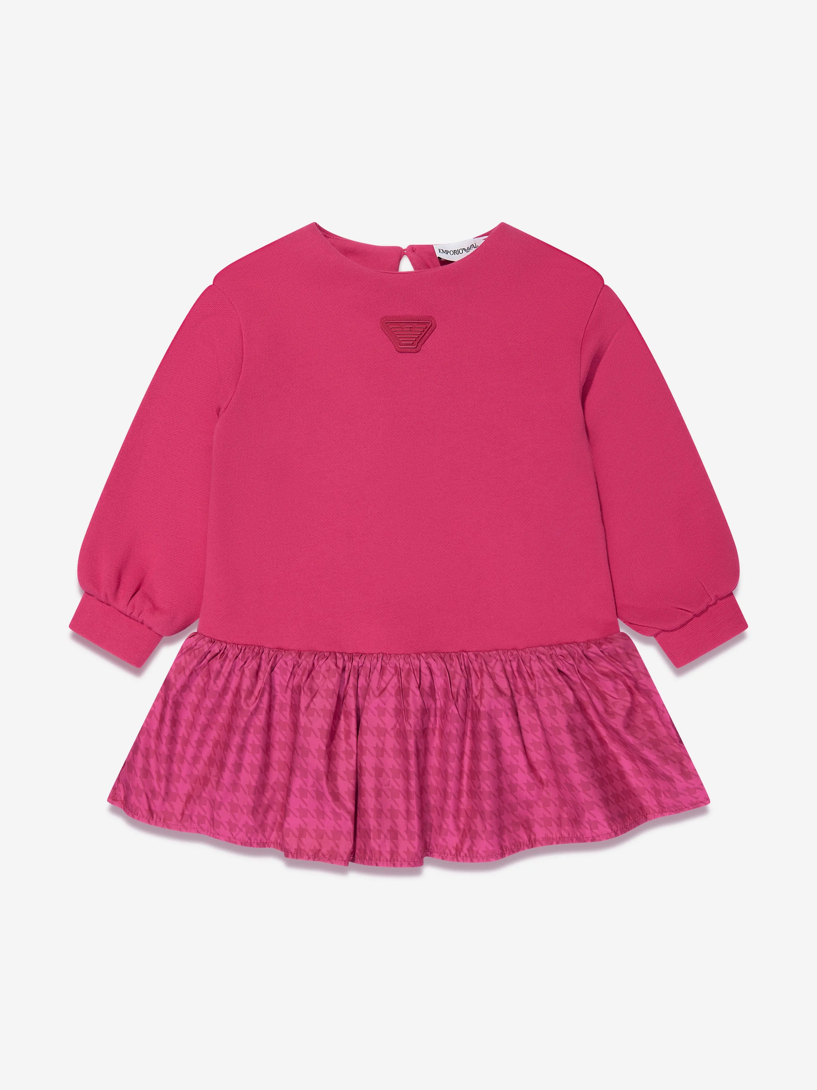 Emporio Armani Baby Girls Sweater Dress in Pink