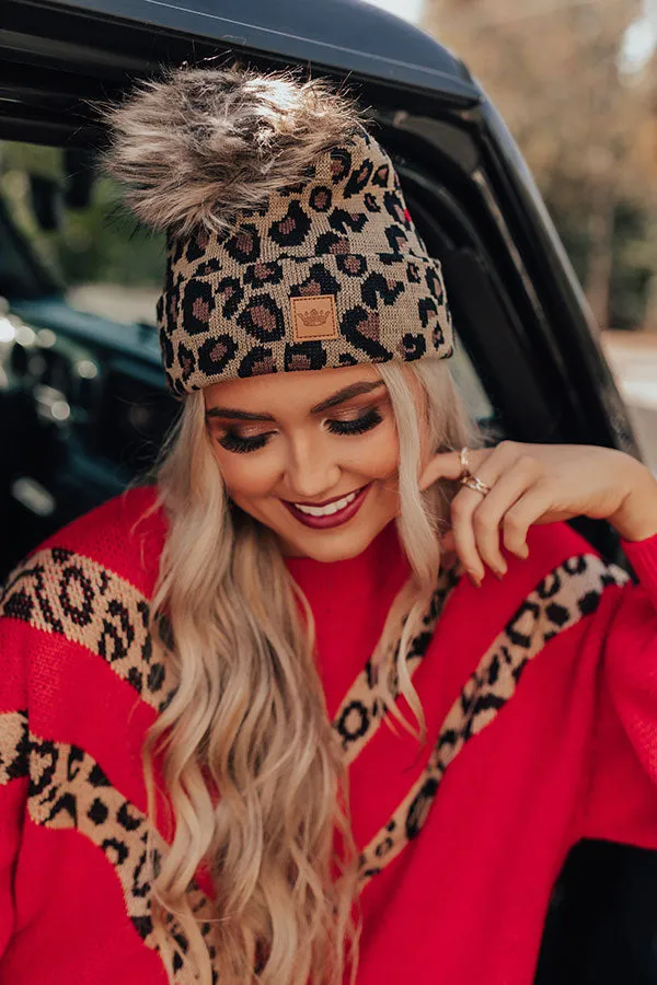 Fall Into My Kiss Leopard Beanie