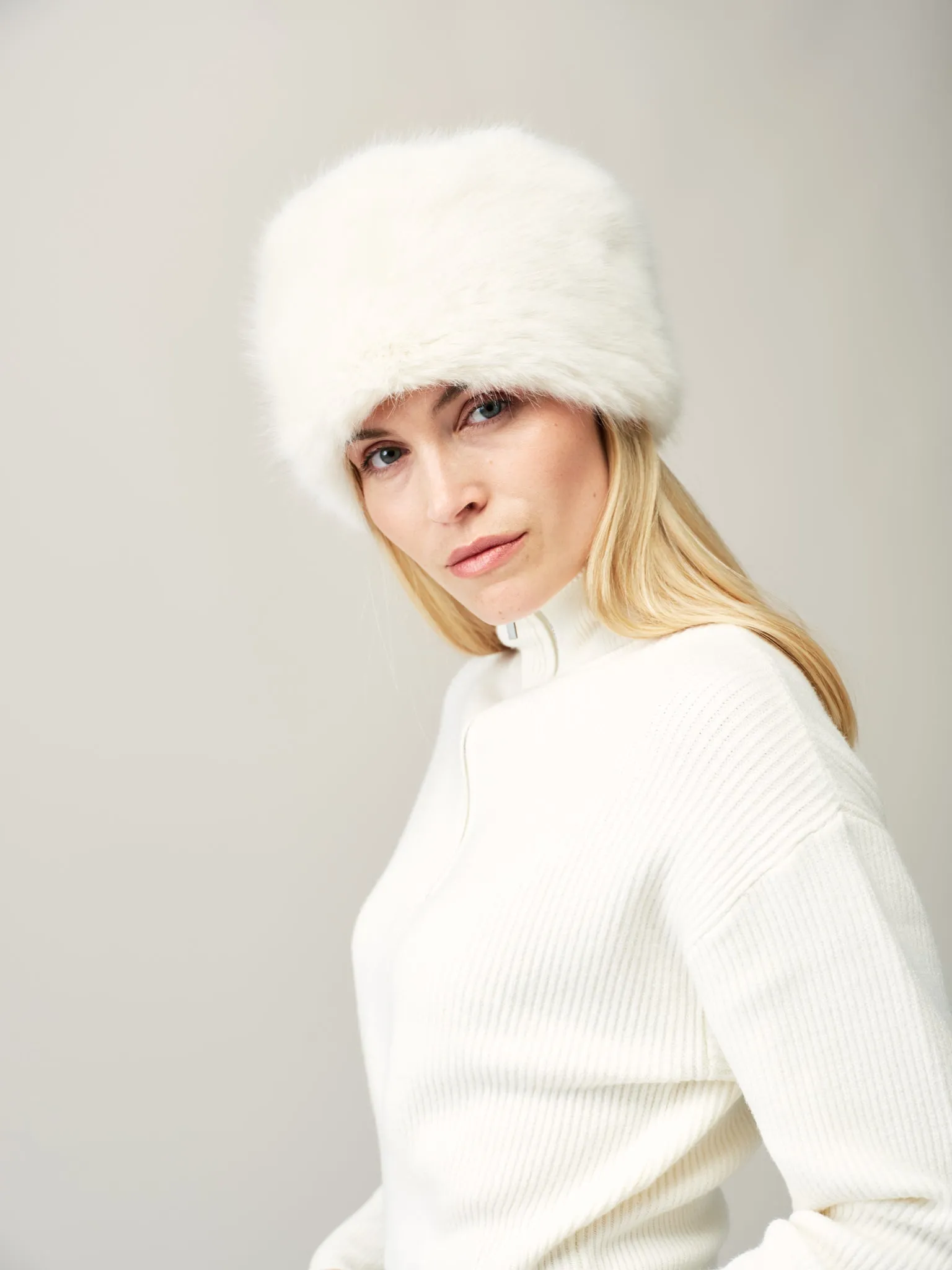 Faux Fur Pillbox Hat