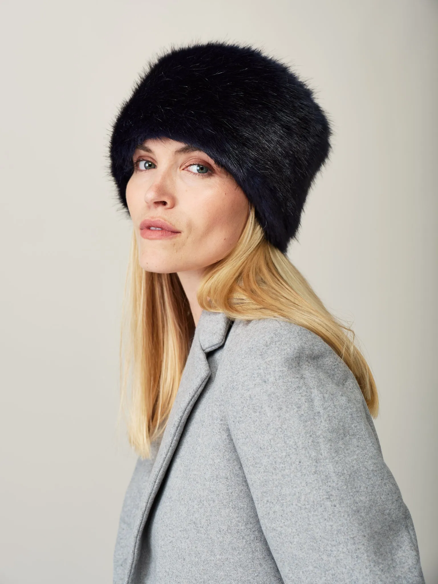 Faux Fur Pillbox Hat