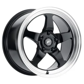 Forgestar D5 Drag Wheel - 15 x 10 in - 7.500 in Backspace - 5 x 4.50 in Bolt Pattern - Black/Machined