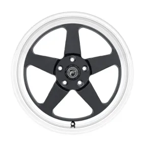 Forgestar D5 Drag Wheel - 15 x 10 in - 7.500 in Backspace - 5 x 4.75 in Bolt Pattern - Black/Machined