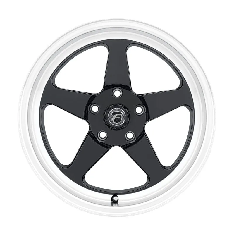 Forgestar D5 Drag Wheel - 17 x 10 in - 7.500 in Backspace - 5 x 4.50 in Bolt Pattern - Black/Machined