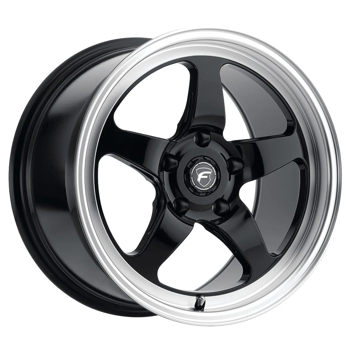 Forgestar D5 Drag Wheel - 18 x 10 in - 6.500 in Backspace - 5 x 4.75 in Bolt Pattern - Black/Machined