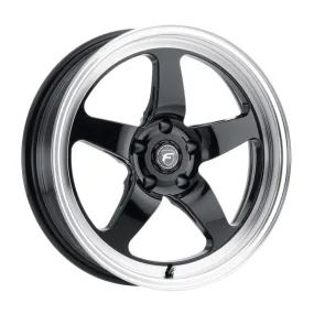 Forgestar D5 Drag Wheel - 18 x 12 in - 8.500 in Backspace - 5 x 4.75 in Bolt Pattern - Black/Machined