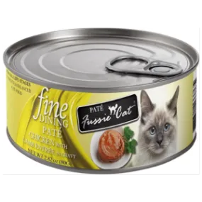 Fussie Cat Fine Dining Pate Chicken with Lamb Entree in Gravy Wet Cat Food, 2.82-oz