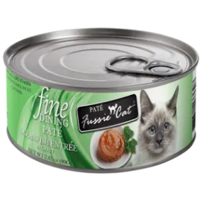 Fussie Cat Fine Dining Pate Oceanfish Entree in Gravy Wet Cat Food, 2.82-oz