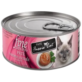 Fussie Cat Fine Dining Pate Sardine Entree in Gravy Wet Cat Food, 2.82-oz