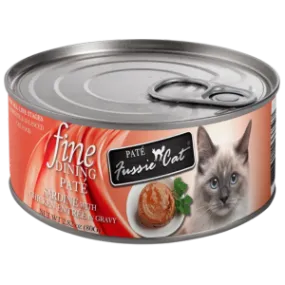 Fussie Cat Fine Dining Pate Sardine with Chicken Entree in Gravy Wet Cat Food, 2.82-oz