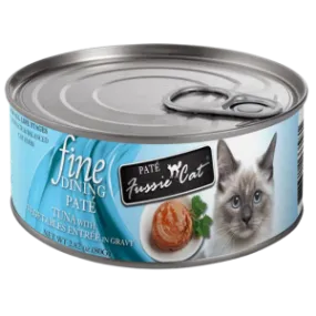 Fussie Cat Fine Dining Pate Tuna With Vegetables in Gravy Wet Cat Food, 2.82-oz