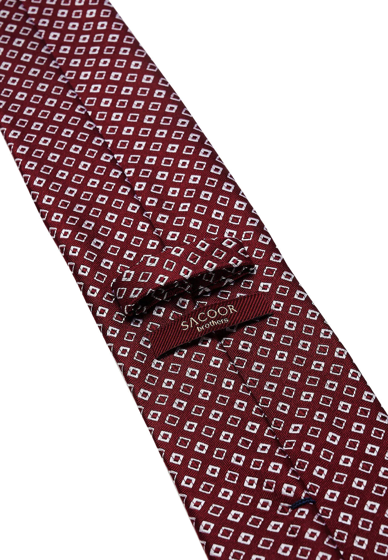 Geometric Pattern Tie 100% silk 7cm