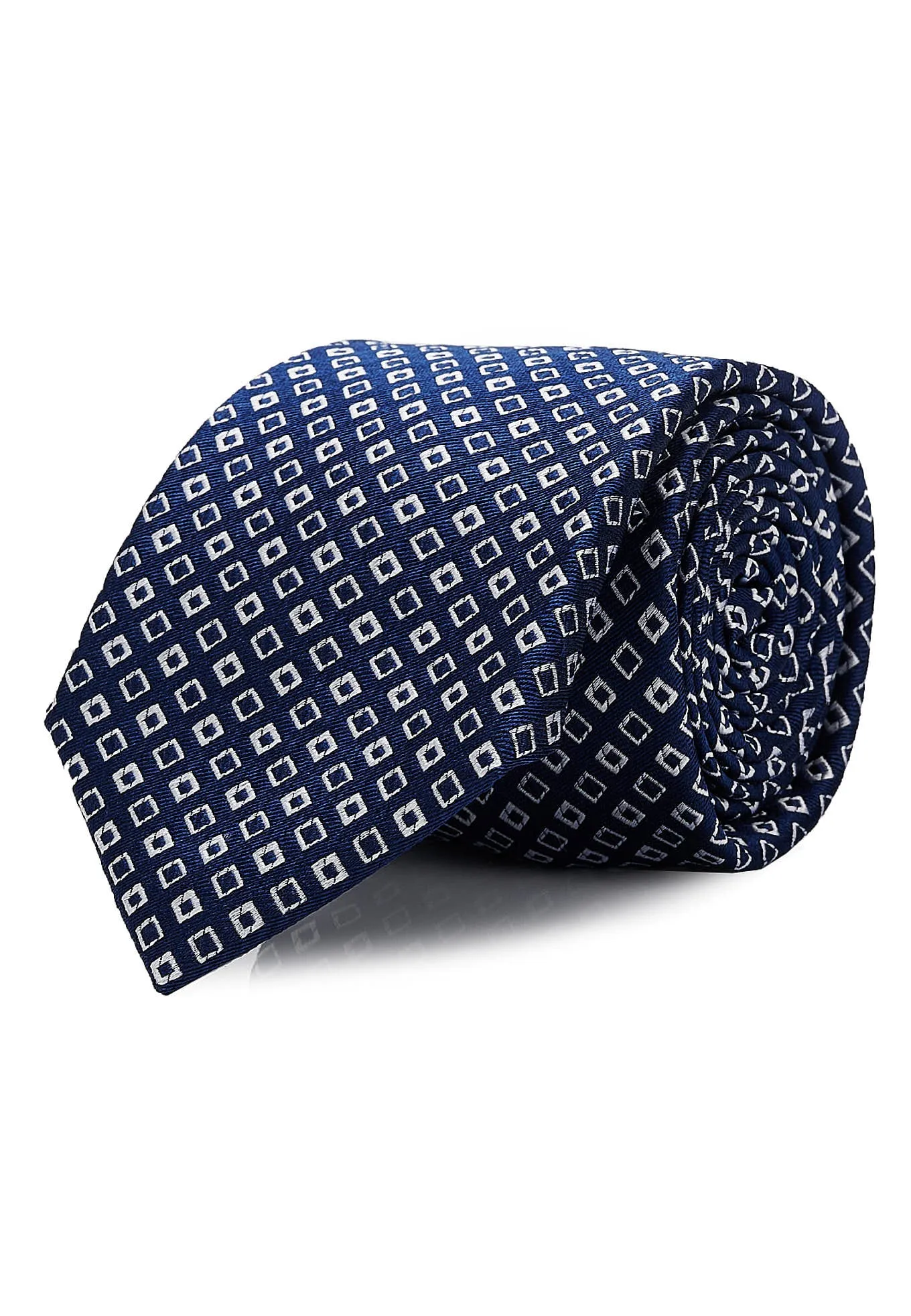 Geometric Pattern Tie 100% silk 7cm