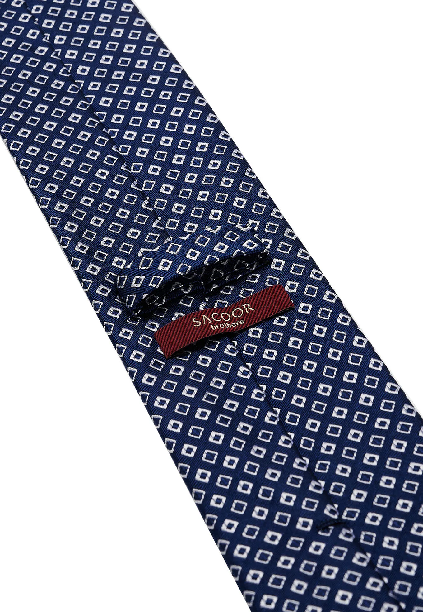 Geometric Pattern Tie 100% silk 7cm