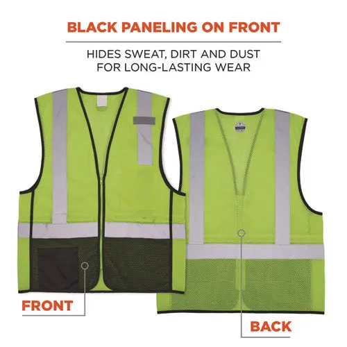 Glowear 8210z Hi-vis Class 2 Mesh Vest, 4x-large To 5x-large, Lime, Ships In 1-3 Business Days