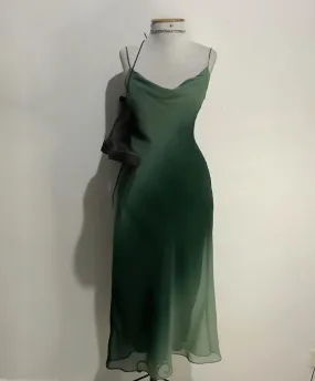 Green Evening Dresses Sexy Formal Party Dress    fg5516