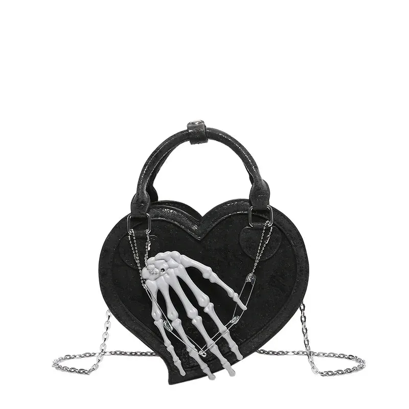 Halloween Treat Trick Evil Gothic Hand Sling Party Evening or Spooky Bag