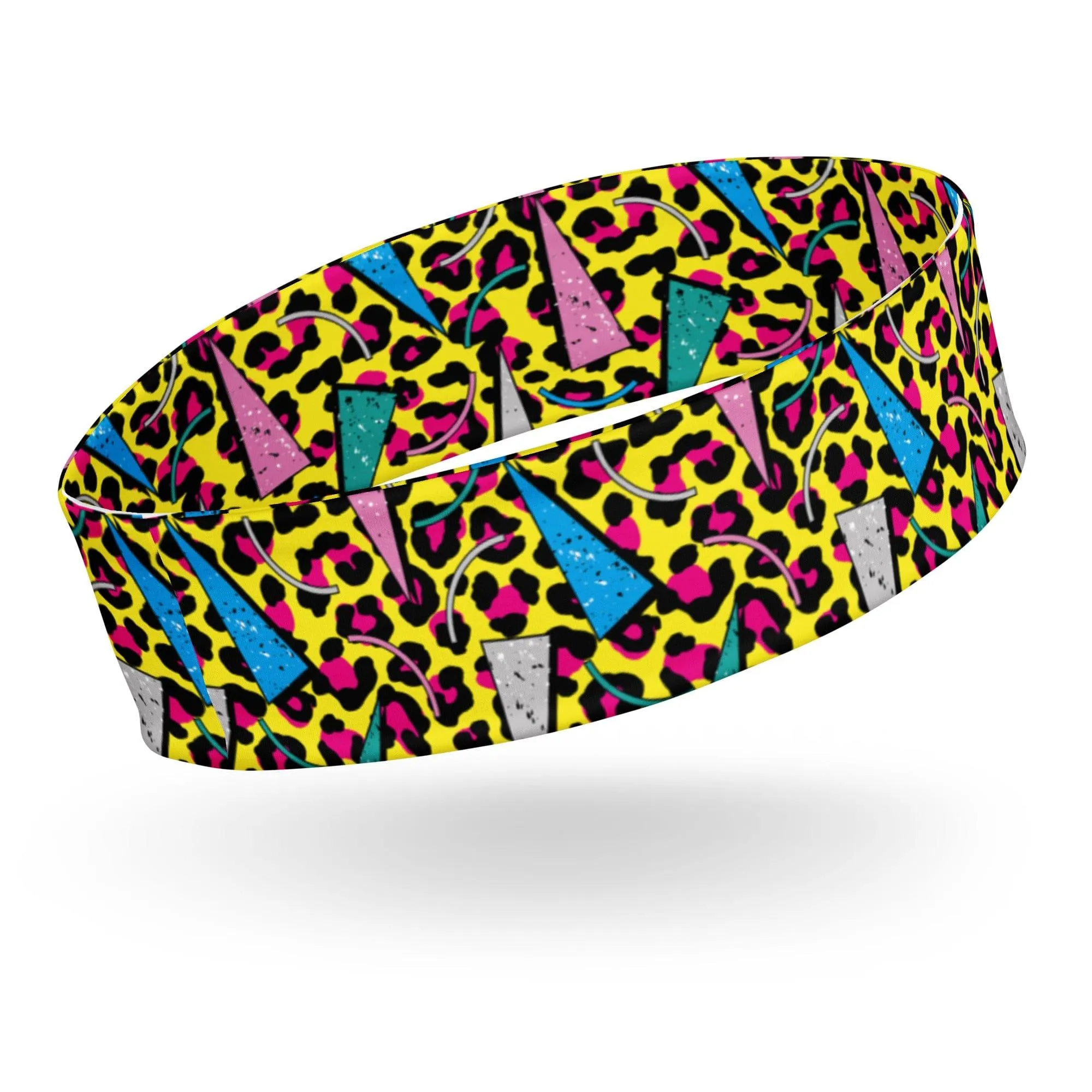 Headbad Famous 80's Rock Group Deft Leopard Pattern Sports Quick Dry Sweat Band