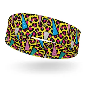 Headbad Famous 80's Rock Group Deft Leopard Pattern Sports Quick Dry Sweat Band