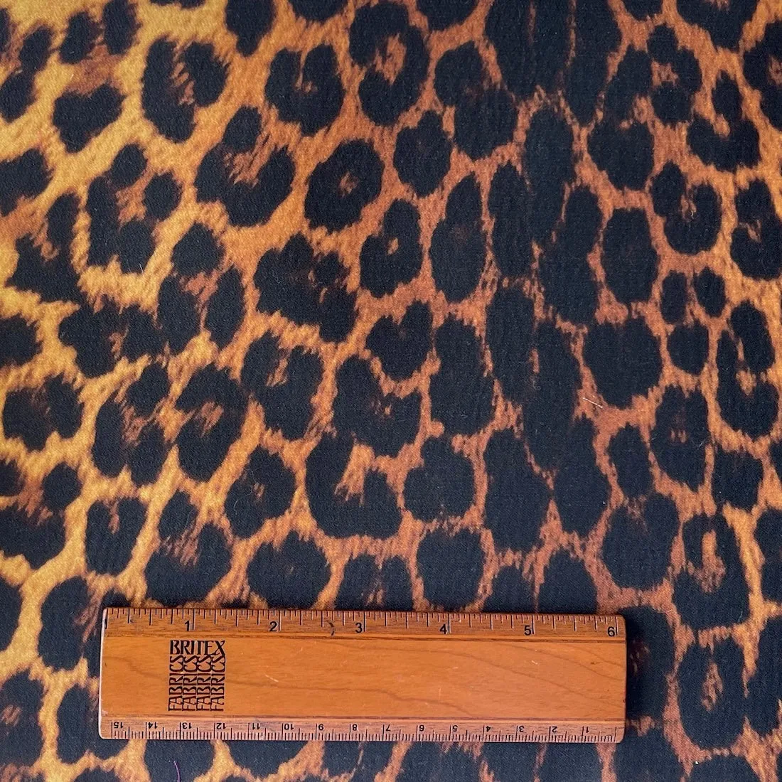 Heavier Weight Elegant Golden Leopard Silk Blend Faille (Made in Italy)