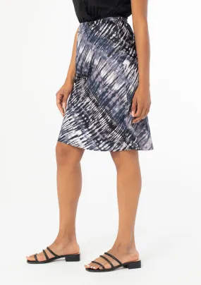 Interstellar Tie Dye Stripe Midi Skirt