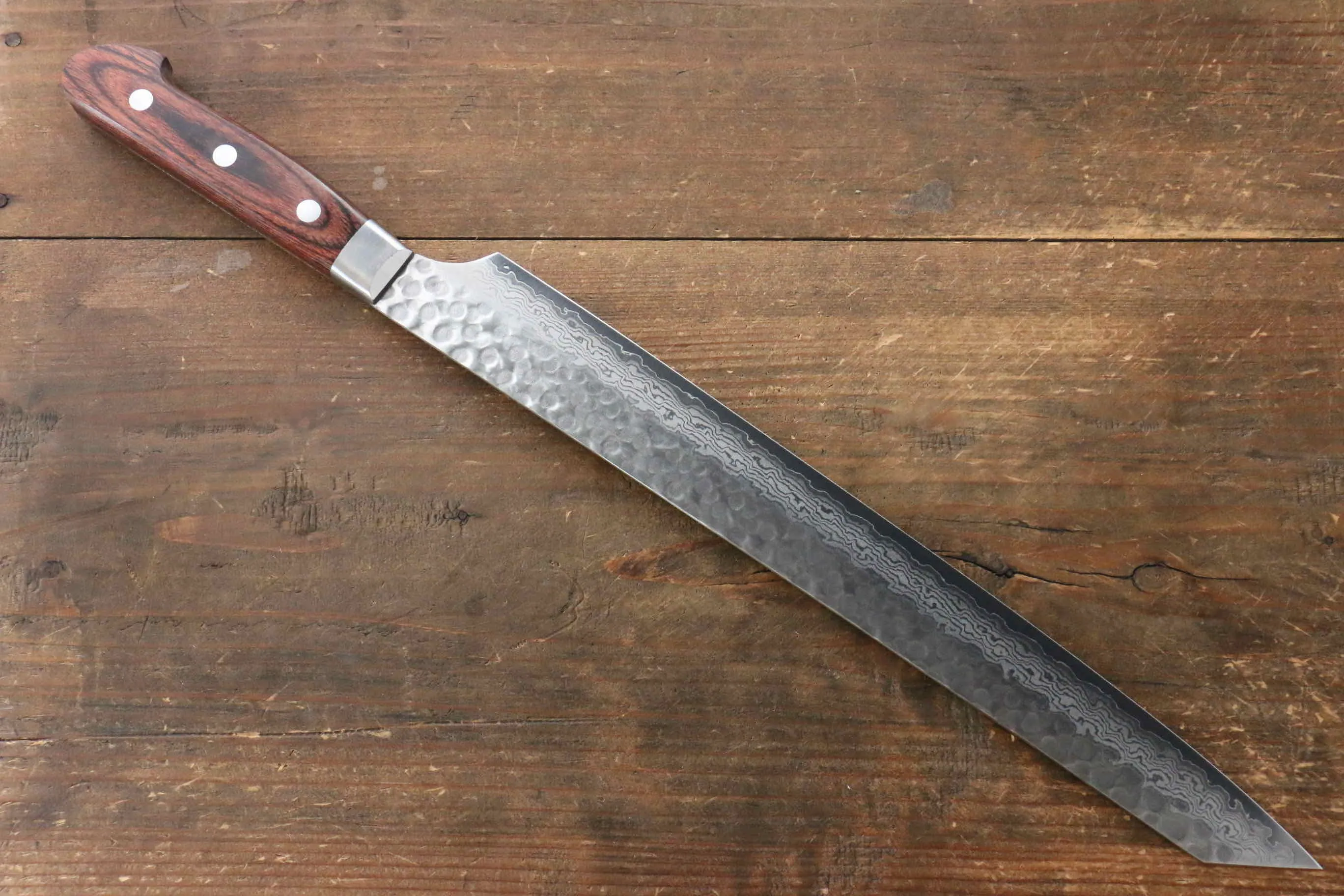 Jikko VG10 17 Layer Kiritsuke Yanagiba  300mm Mahogany Handle