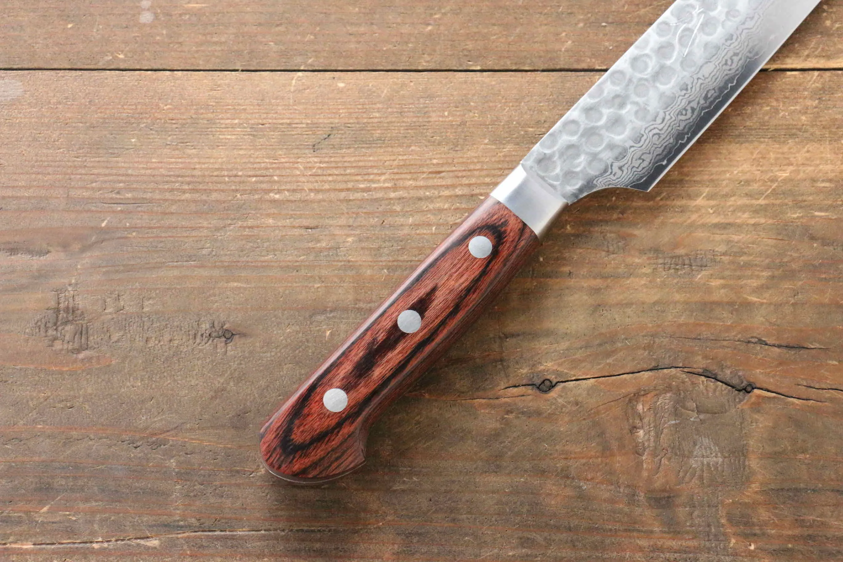 Jikko VG10 17 Layer Kiritsuke Yanagiba  300mm Mahogany Handle