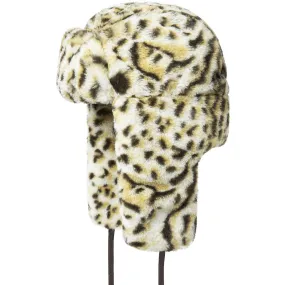 Kangol Snow Leopard Trapper Luxurious Faux Fur