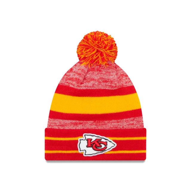 Kansas City Chiefs NFL New Era Men's Red Cuff Pom Knit Hat