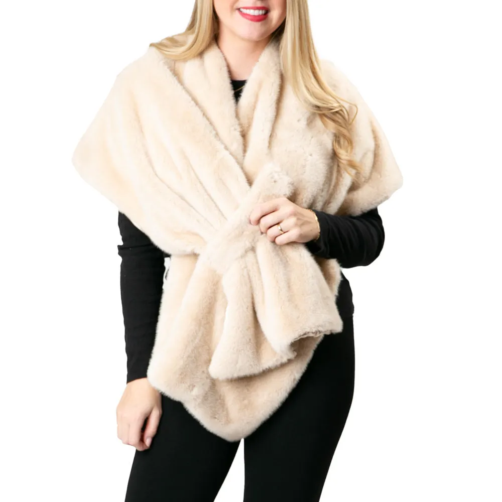 Katie Faux Fur Wrap