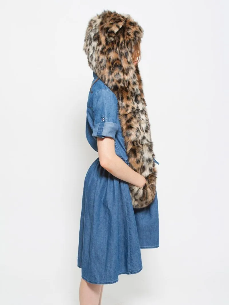 Kids Leopard Faux Fur SpiritHood