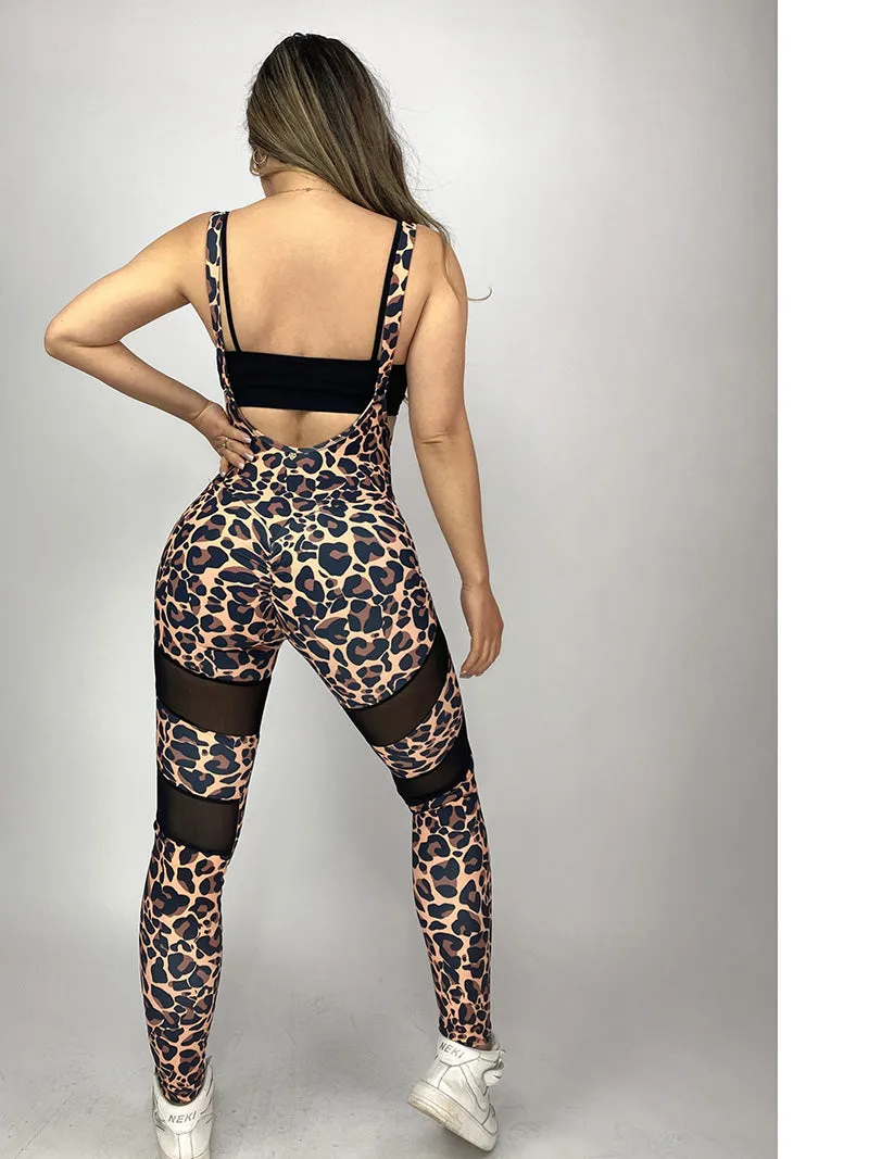 La Fitwear Suspension Legging Leo Mesh Leopard