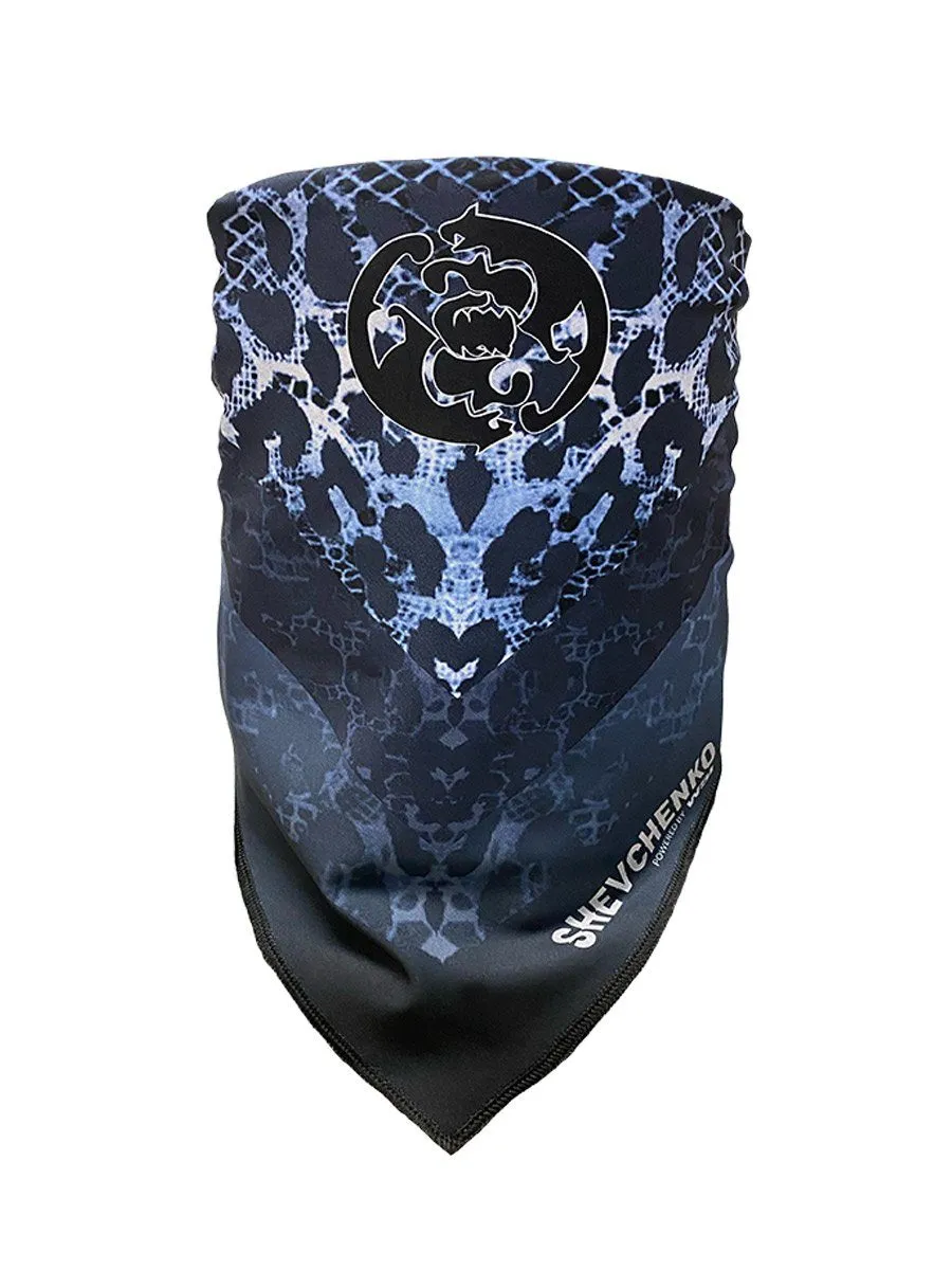 La Pantera Blue Leopard Bandana