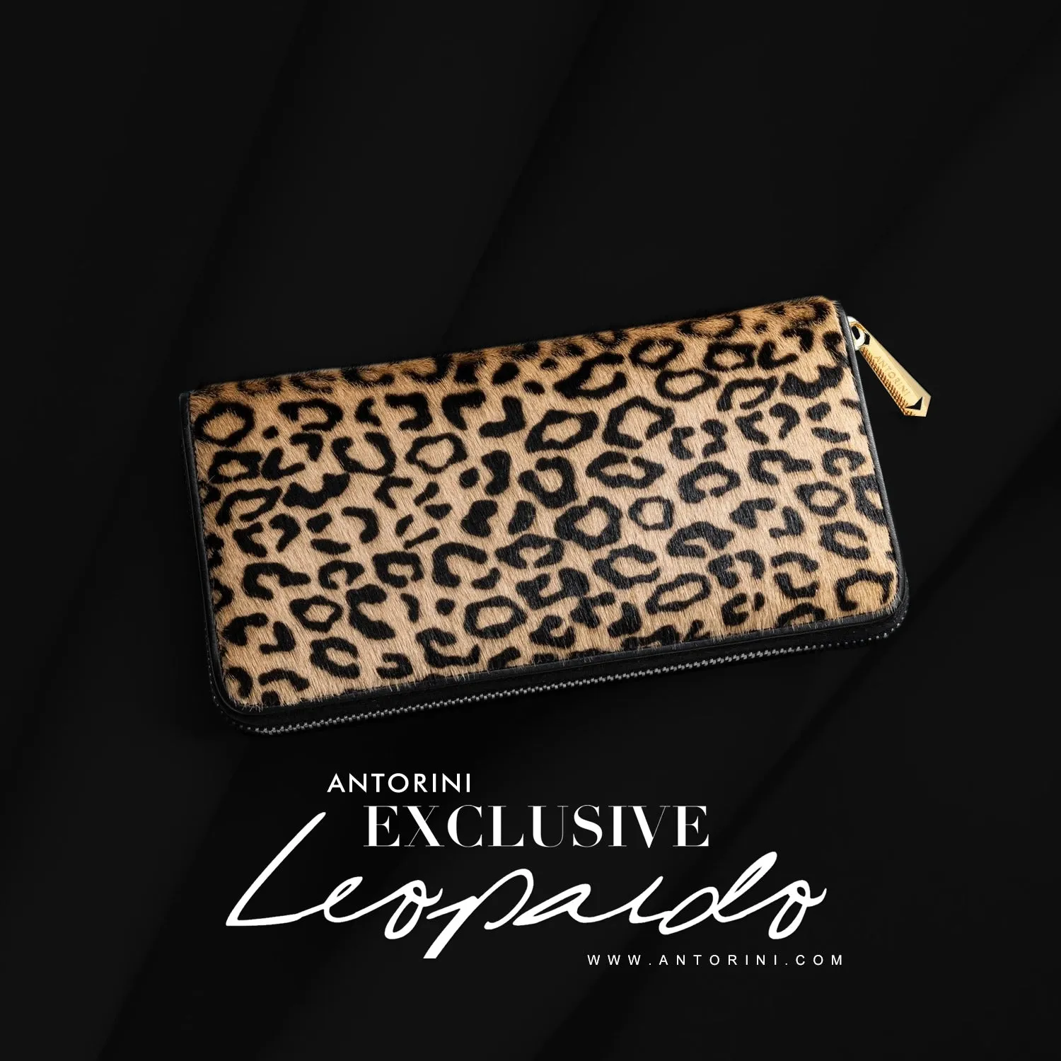 Ladies' Leather Purse ANTORINI Couture Leopardo