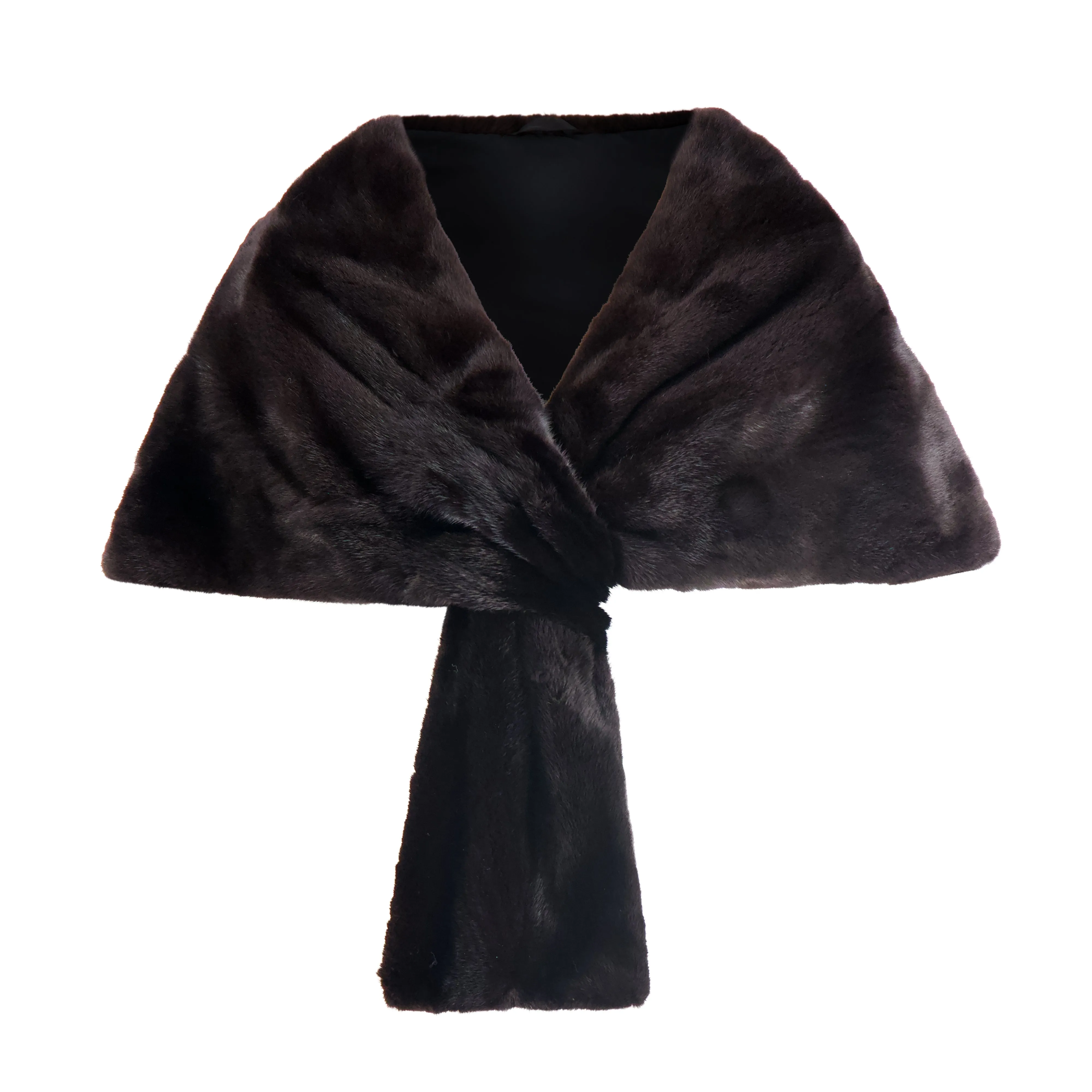 Large Mink Fur Pull-Through Stole