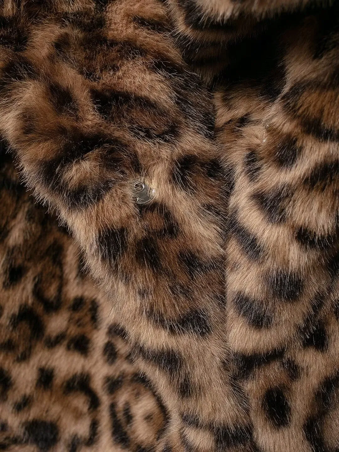 Leona Leopard Print Faux Fur Jacket