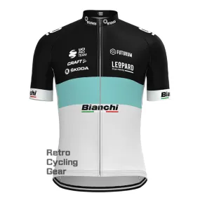 Leopard Bianchi Short Sleeve Cycling Jersey