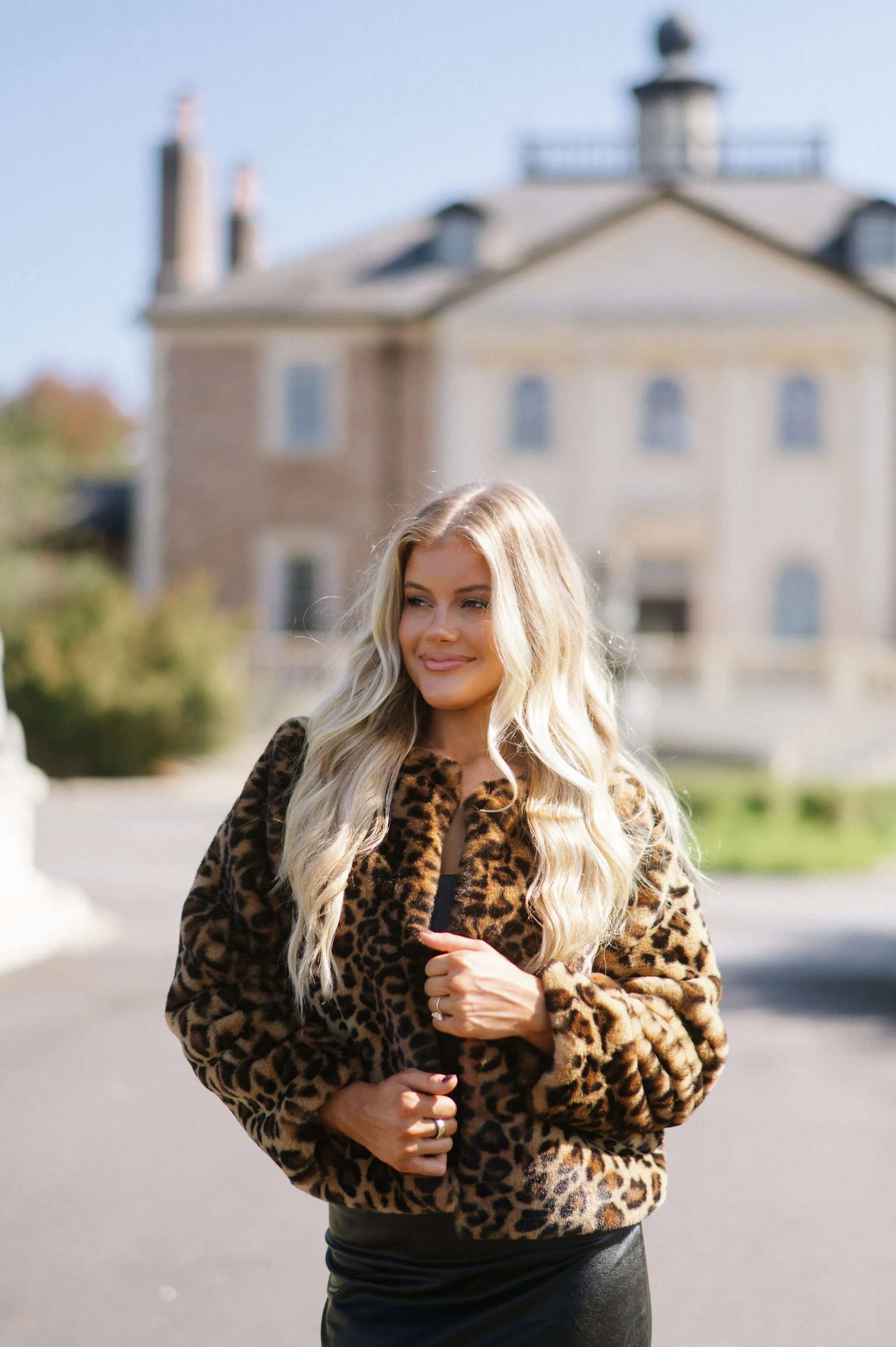 Leopard Faux Fur Jacket