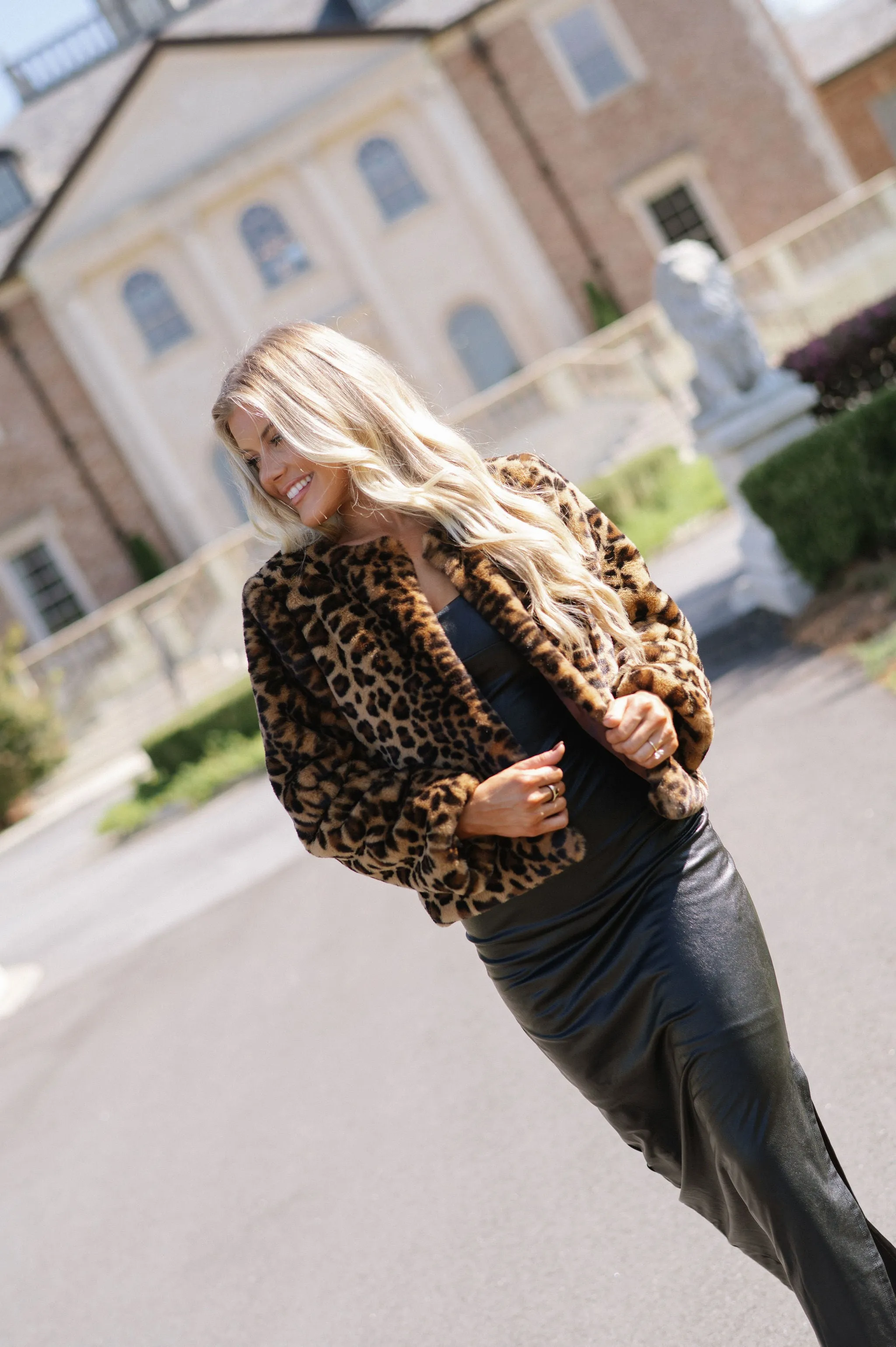 Leopard Faux Fur Jacket