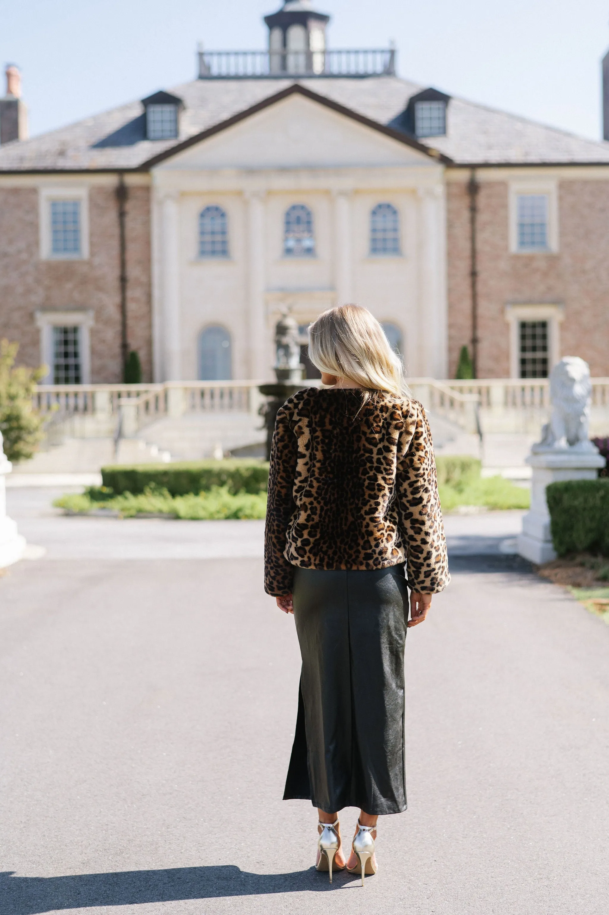 Leopard Faux Fur Jacket