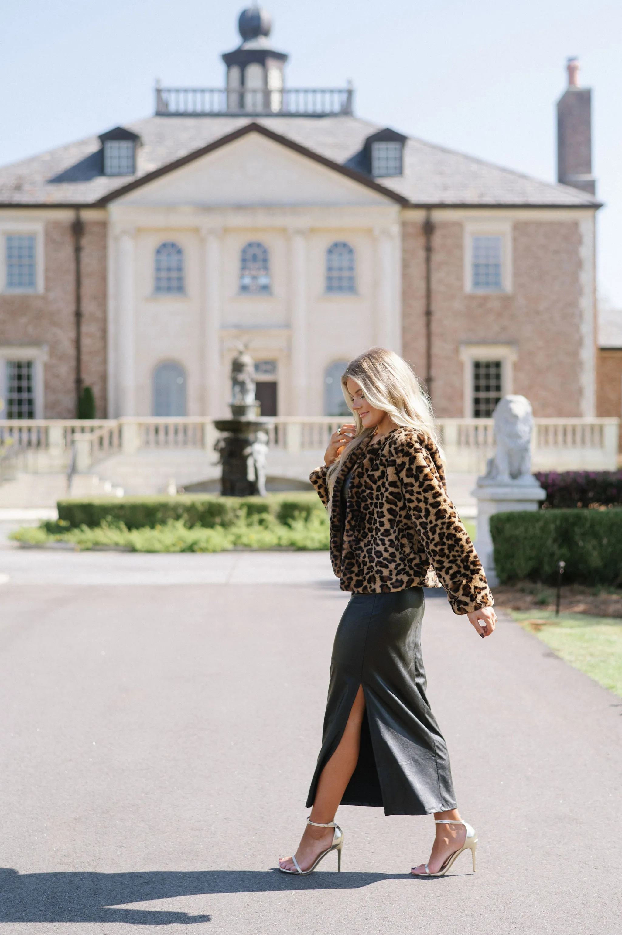 Leopard Faux Fur Jacket