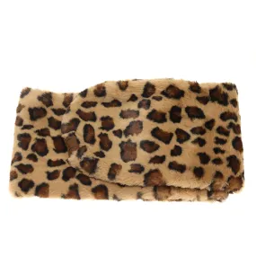 Leopard Faux Fur Scarf