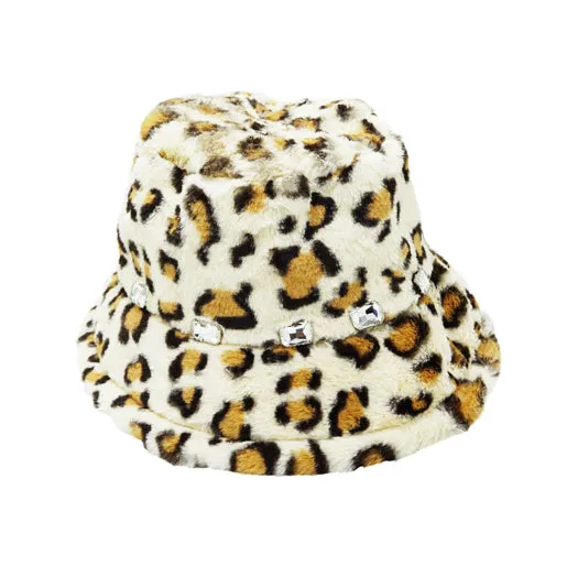 Leopard Fur Bucket Hat