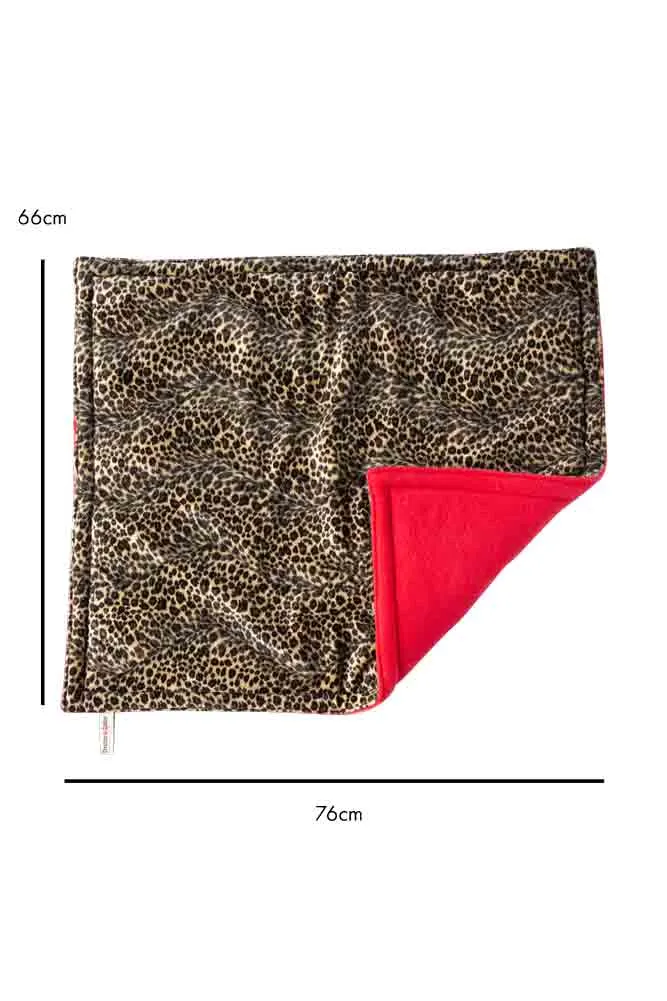 Leopard Print Pet Padded Blanket