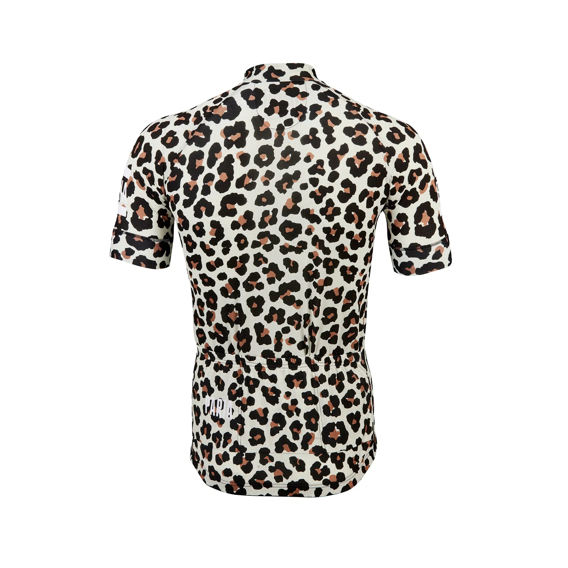 Leopard Print Short Sleeve Cycling Jersey